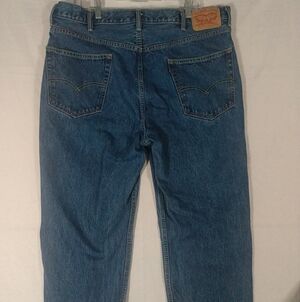 Levi's 550 40X30 Mens Blue Denim Jeans Relaxed Fit Tapered Leg Red Tab Cotton